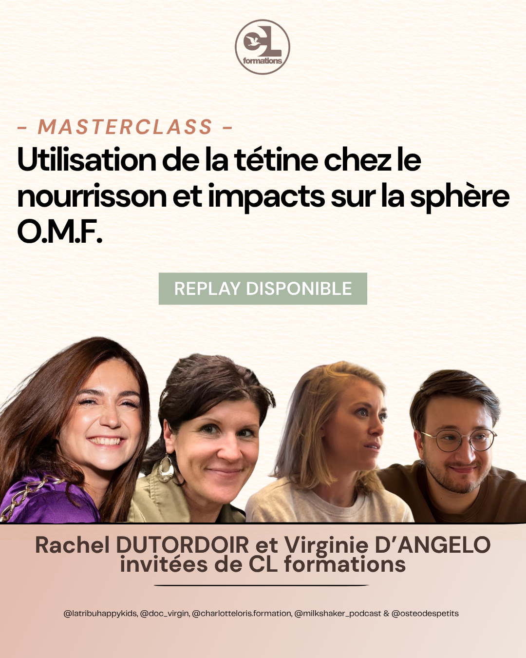 Utilisation de la tétine chez le nourrisson et impacts sur la sphère O.M.F.